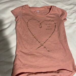 Old Navy Heart of Gold Kids T-Shirt - Peach